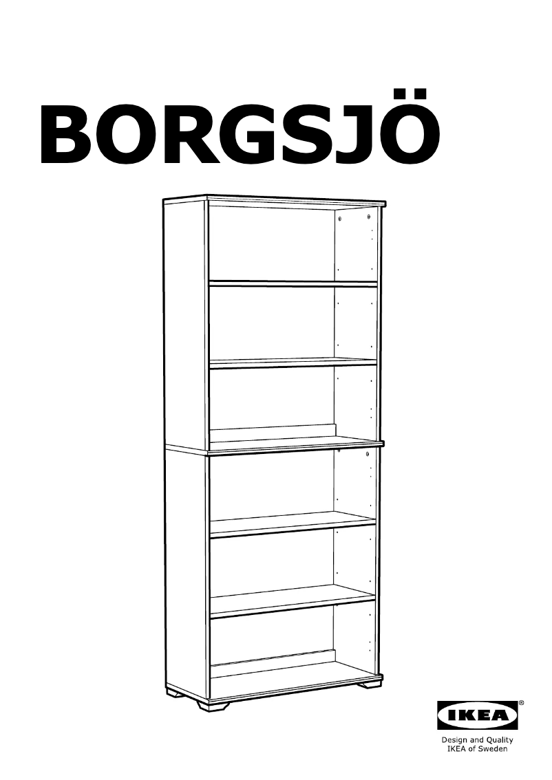 Page 1 de la notice Manuel utilisateur Ikea BORGSJO