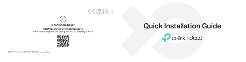 Page 1 of the manual User Manual TP-Link Deco X55