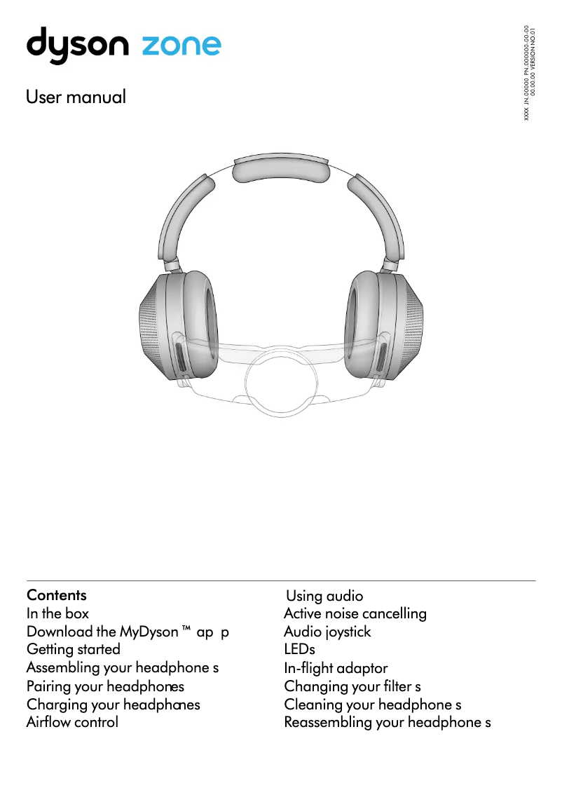 Page 1 de la notice Manuel utilisateur Dyson Zone