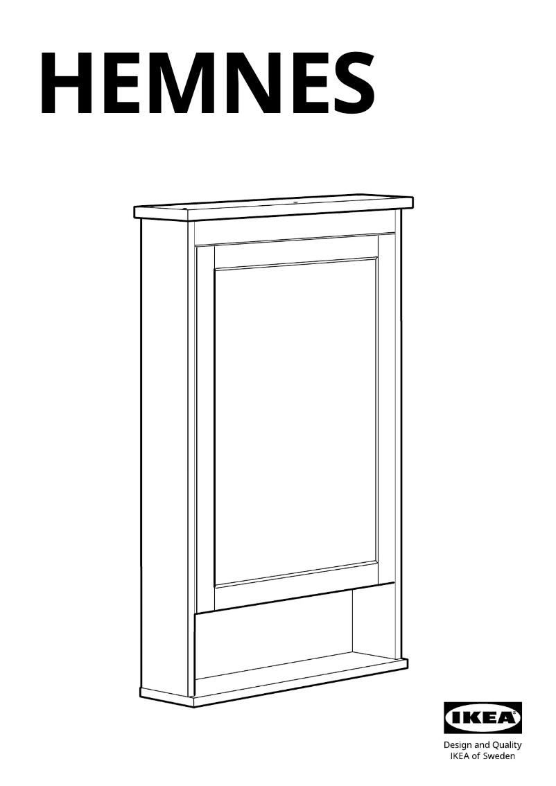 Page 1 de la notice Manuel utilisateur Ikea HEMNES 002.176.79