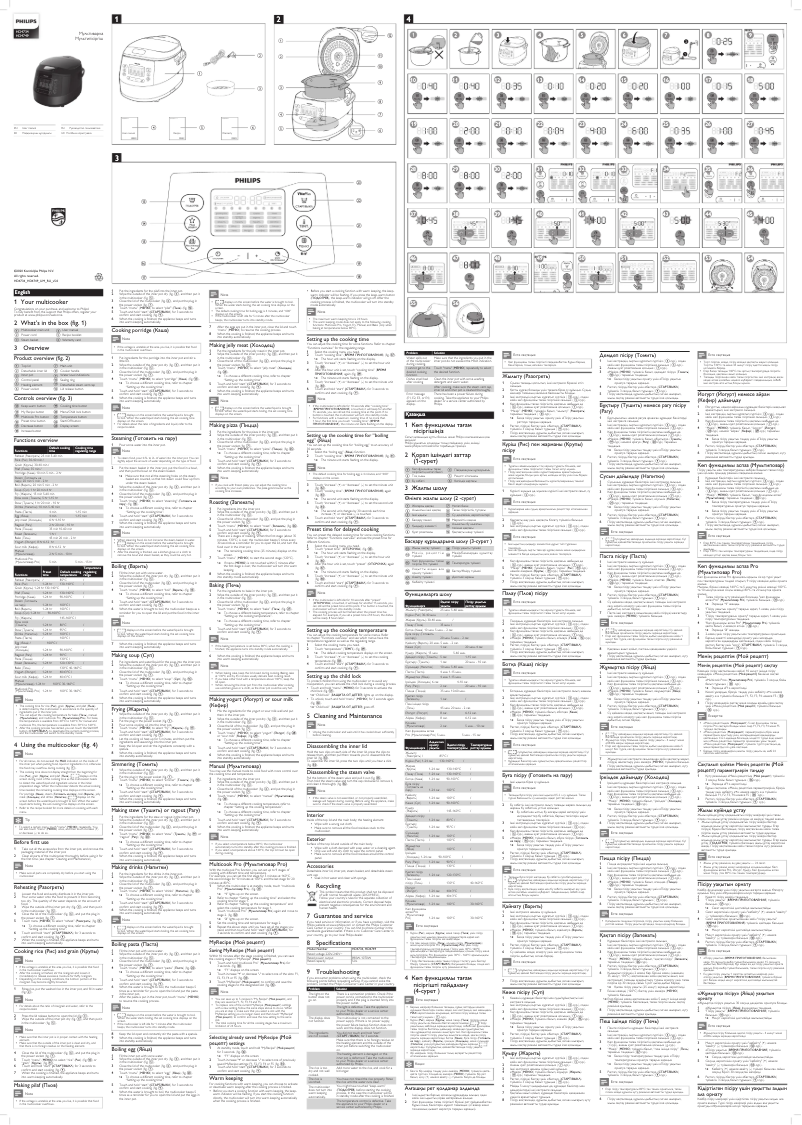 Página 1 del manual Manual de usuario Philips Viva Collection HD4734