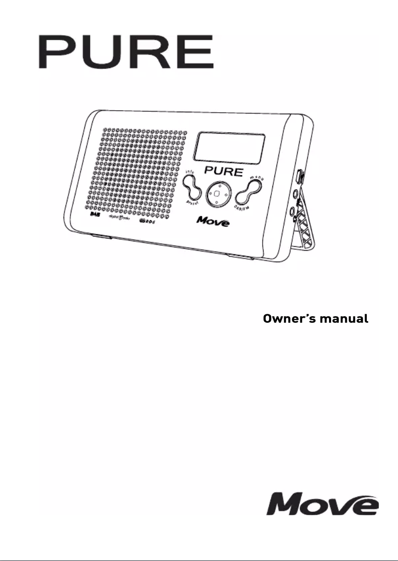 Page 1 de la notice Manuel utilisateur Pure Move