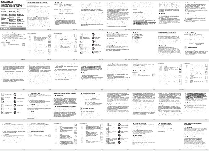 Page 1 de la notice Manuel utilisateur Parkside PMFWZ 1 A1