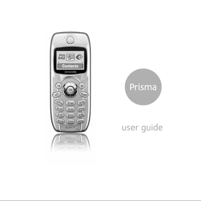 Page 1 de la notice Manuel utilisateur Kyocera Prisma KX17