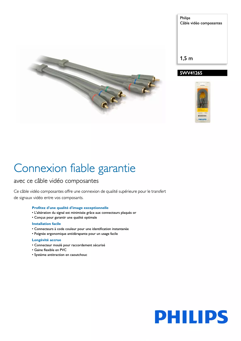 Image de la première page du manuel de l'appareil SWV4126S