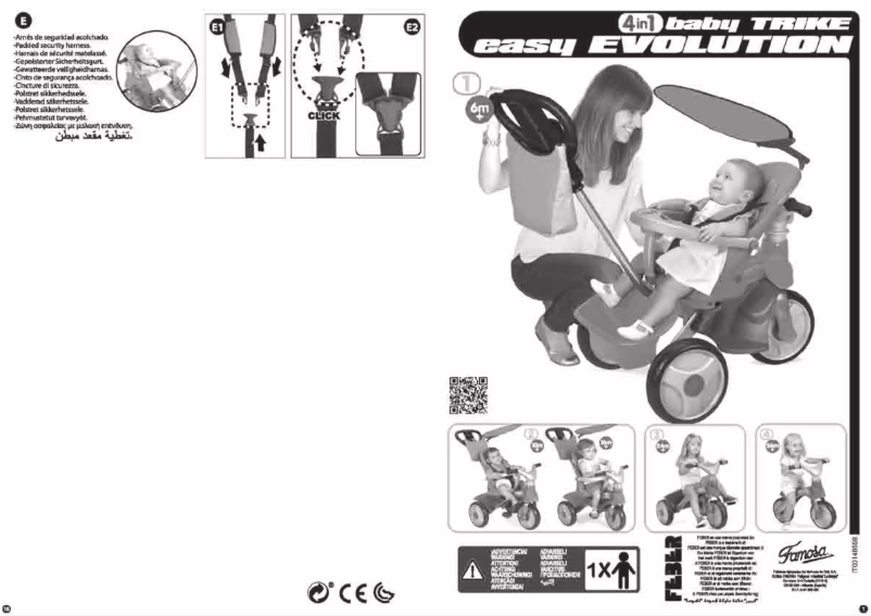Page 1 de la notice Manuel utilisateur Feber Baby Trike Easy Evoluton
