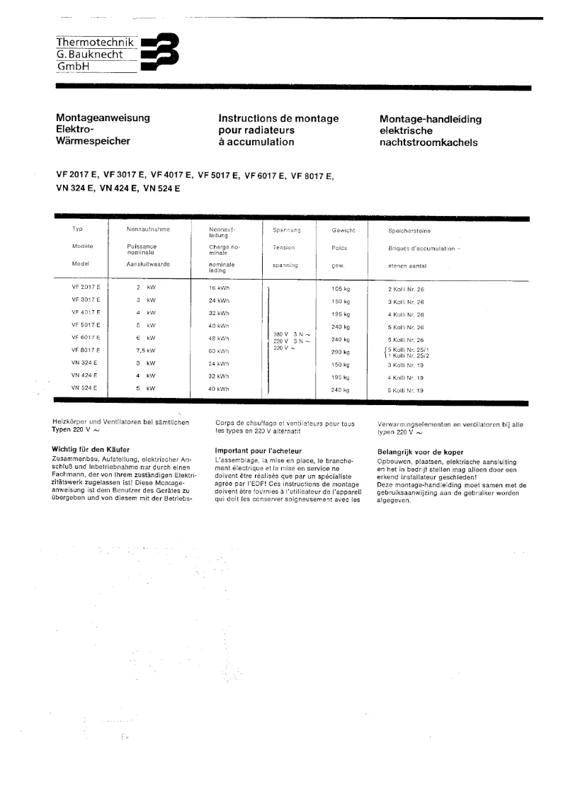 Page 1 de la notice Manuel utilisateur Dimplex VF8017E