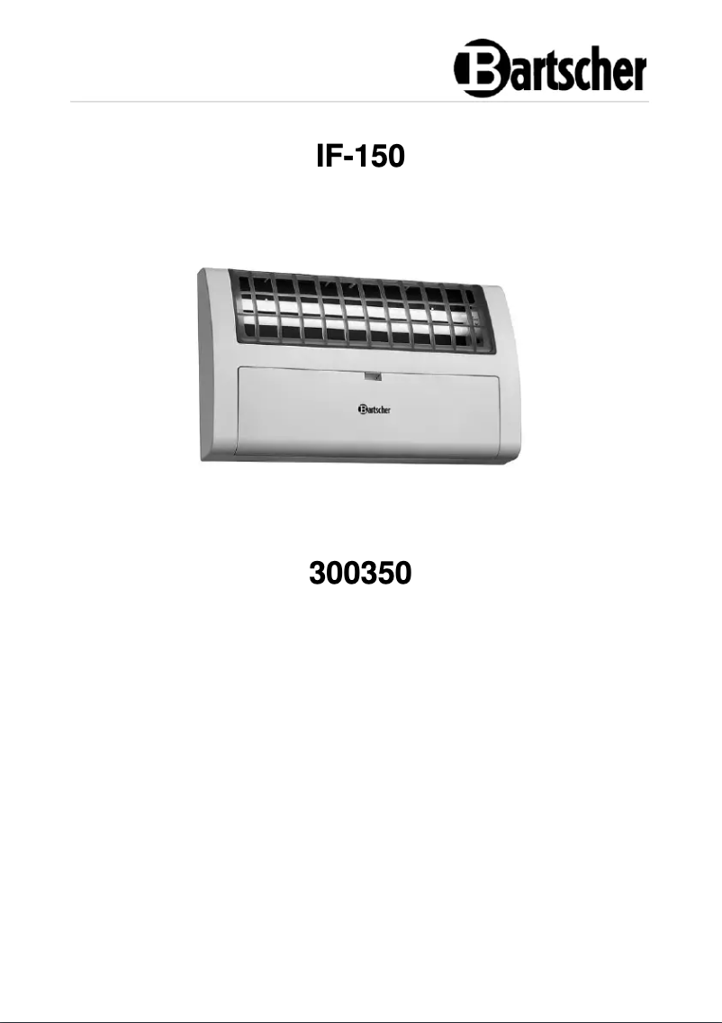 Página 1 del manual Manual de usuario Bartscher IF-150