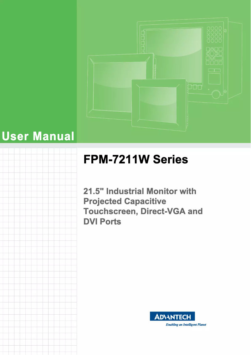 Página 1 del manual Manual de usuario Advantech FPM-7211W