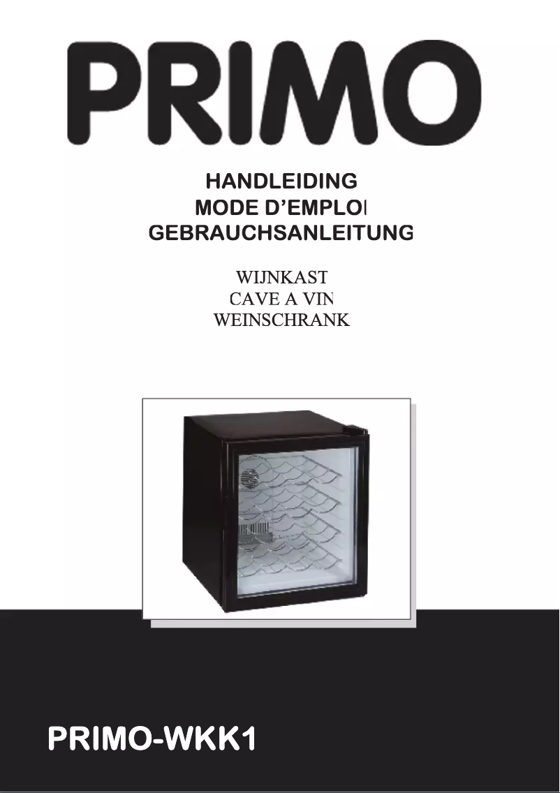 Page 1 de la notice Manuel utilisateur Primo WKK1