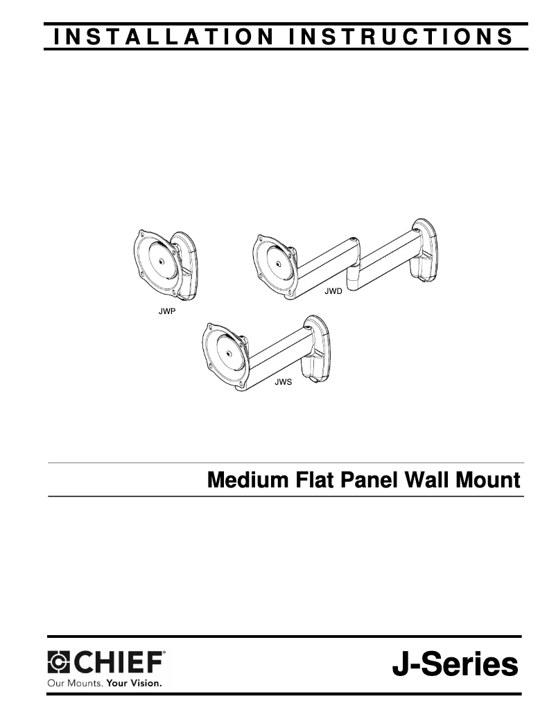 Page 1 de la notice Manuel utilisateur Chief JWSUB