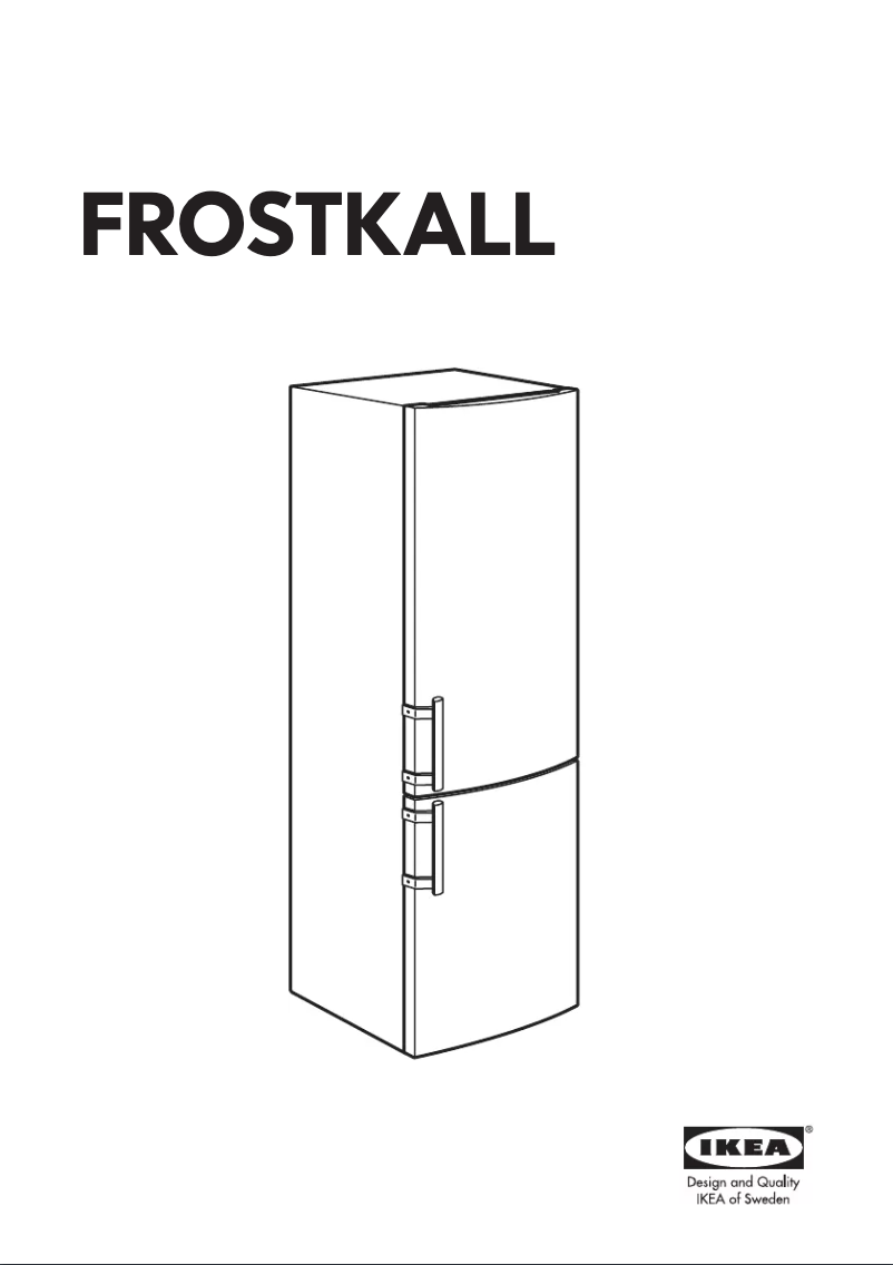 Page 1 de la notice Manuel utilisateur Ikea FROSTKALL