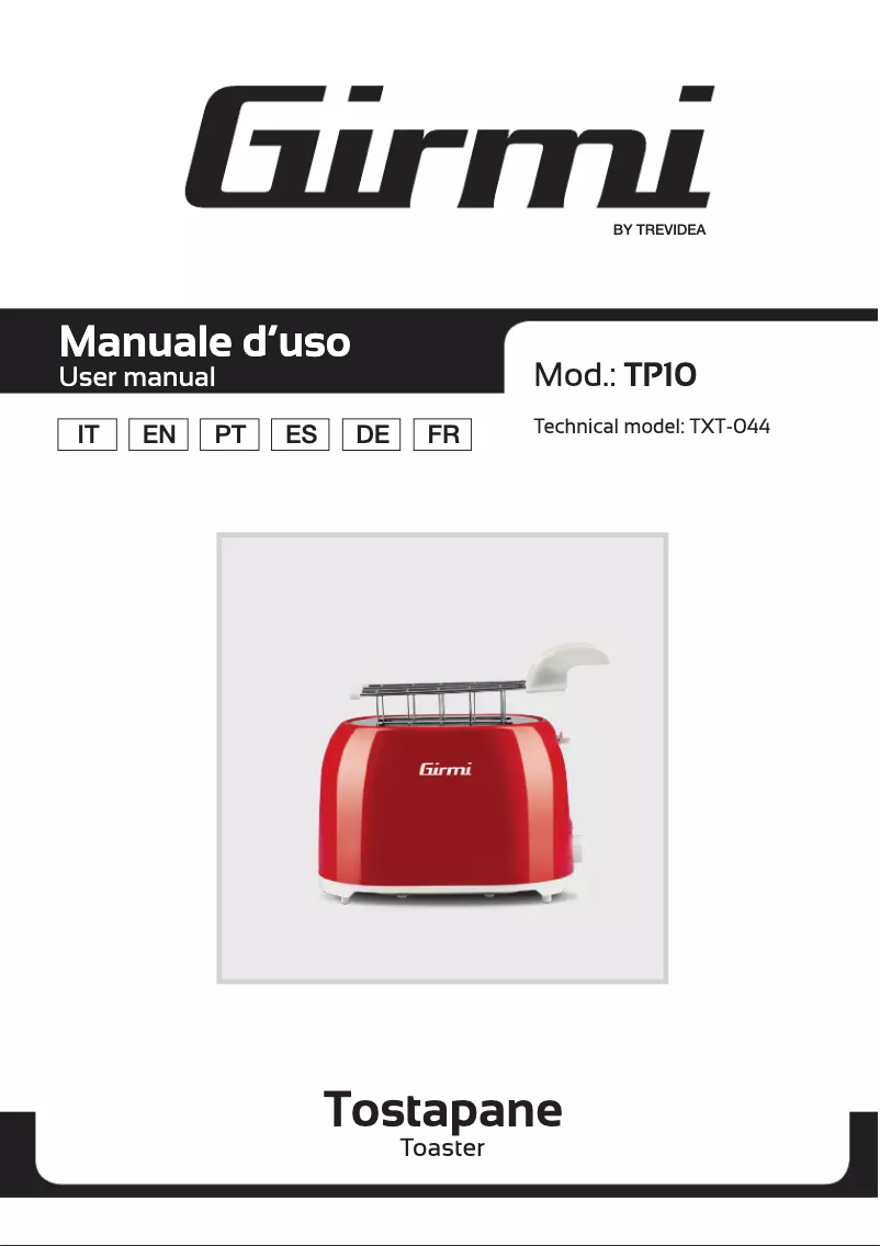Página 1 del manual Manual de usuario Girmi TP10