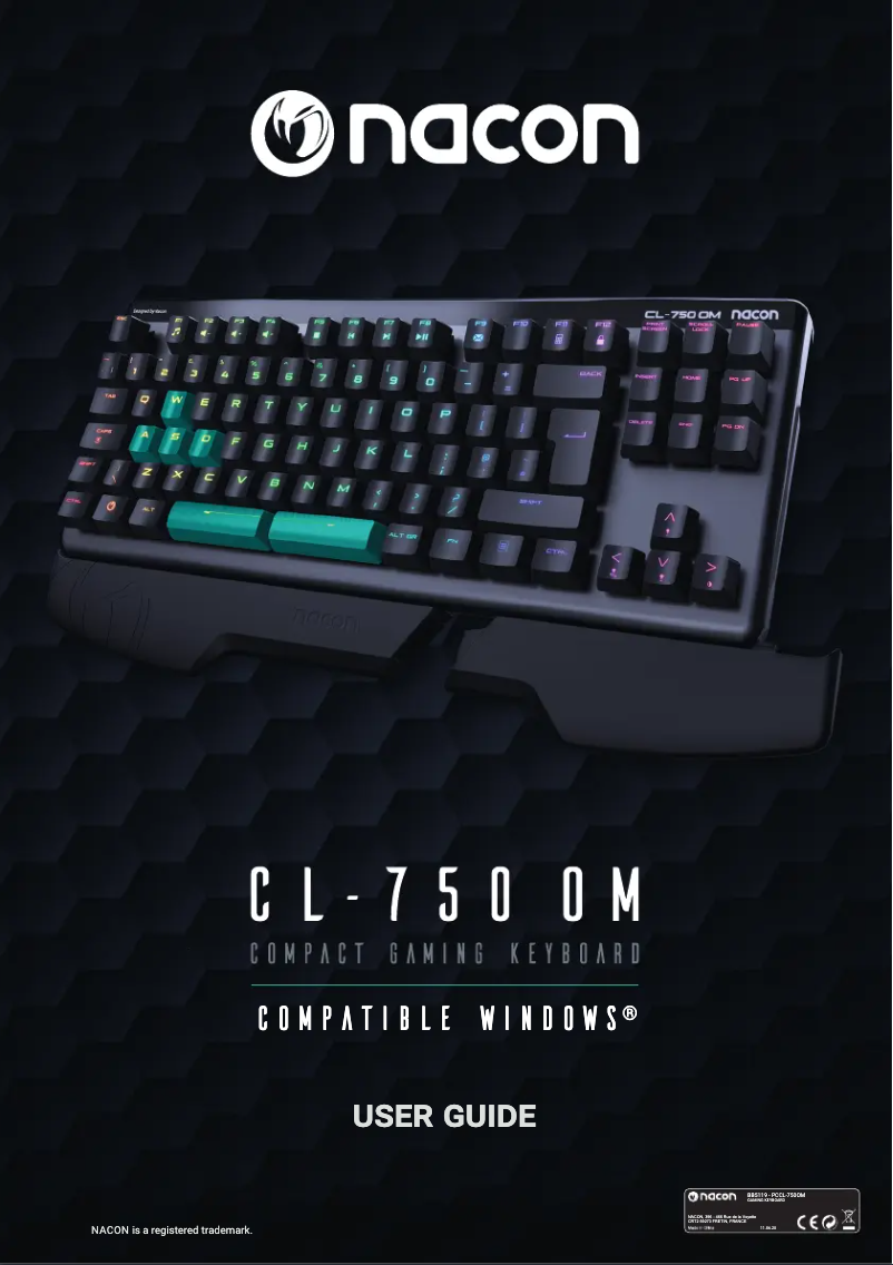 Página 1 del manual Manual de usuario NACON CL-750OM