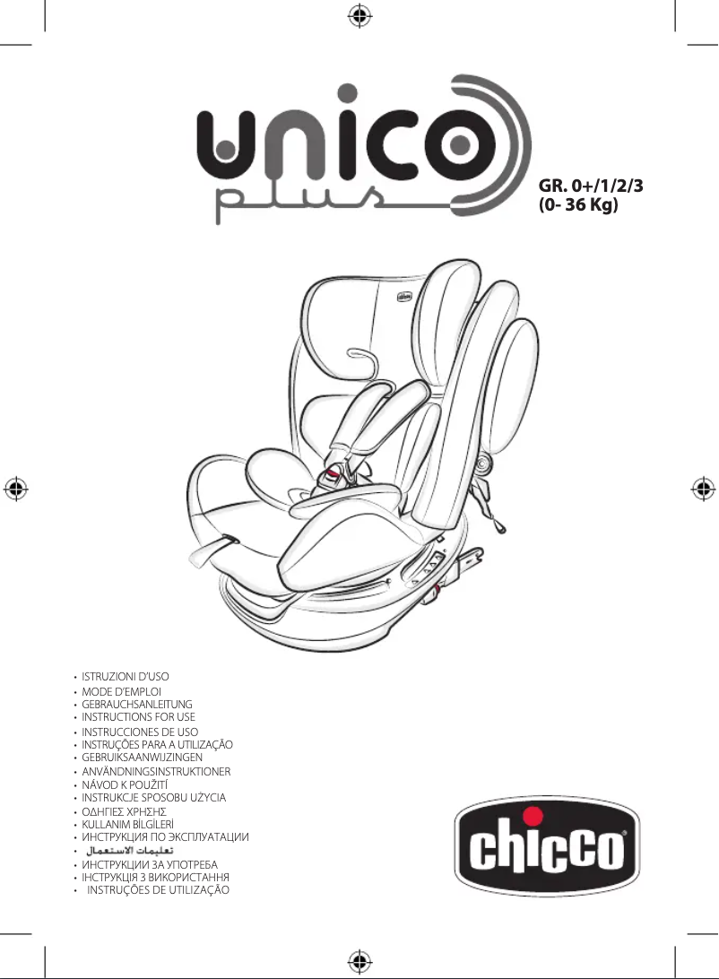 Page 1 de la notice Manuel utilisateur Chicco Unico Plus