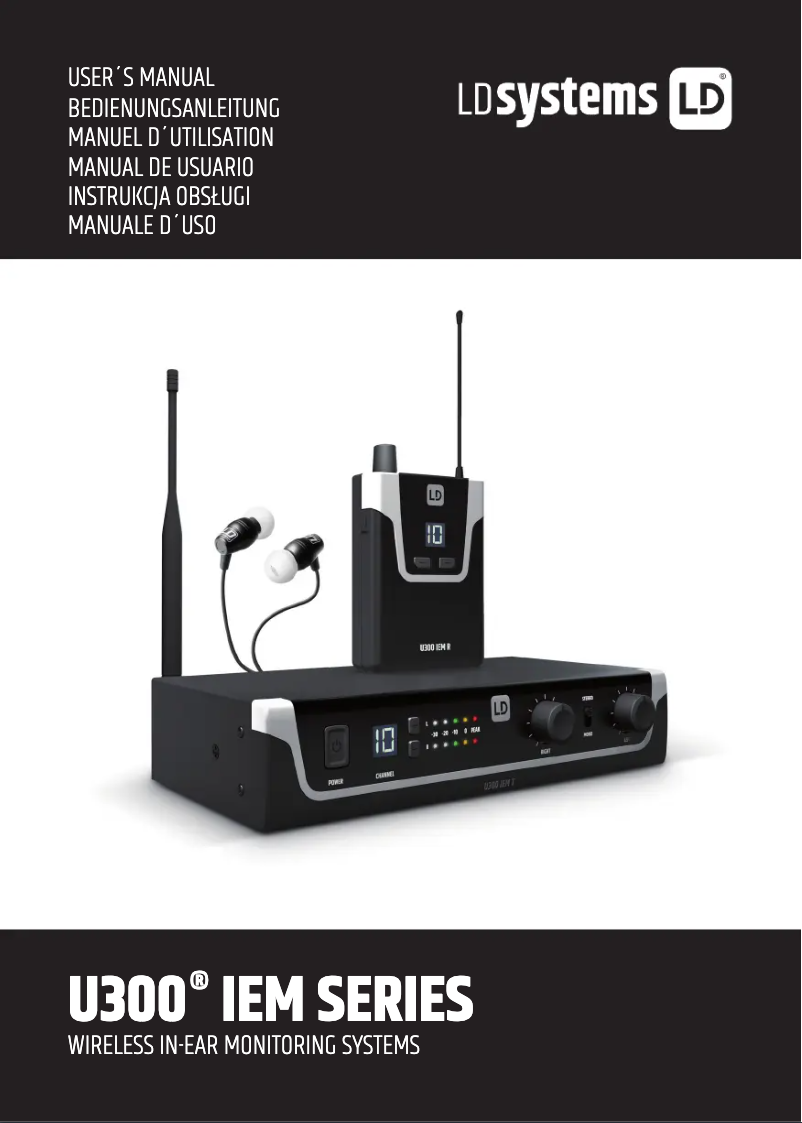 Página 1 del manual Manual de usuario LD Systems LDS-U3047IEM