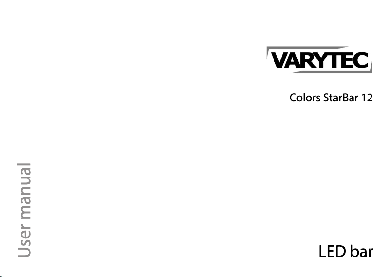 Page 1 de la notice Manuel utilisateur Varytec Colors StarBar 12