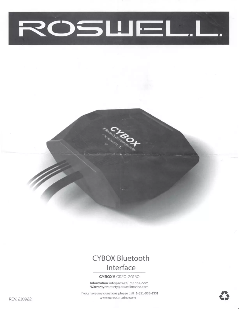 Page 1 de la notice Manuel utilisateur Roswell C920-20130