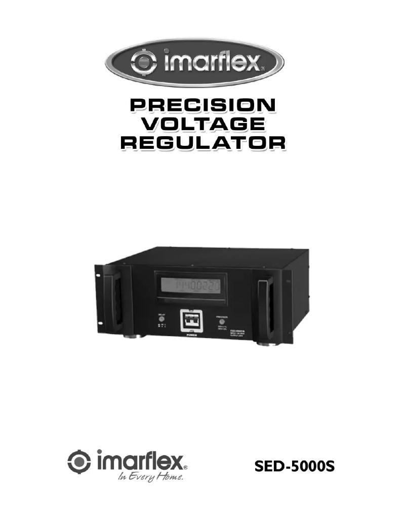 Page 1 de la notice Manuel utilisateur Imarflex SED-5000S