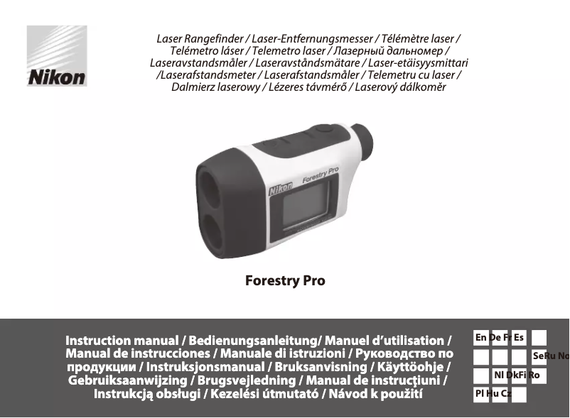 Page 1 de la notice Manuel utilisateur Nikon Forestry Pro