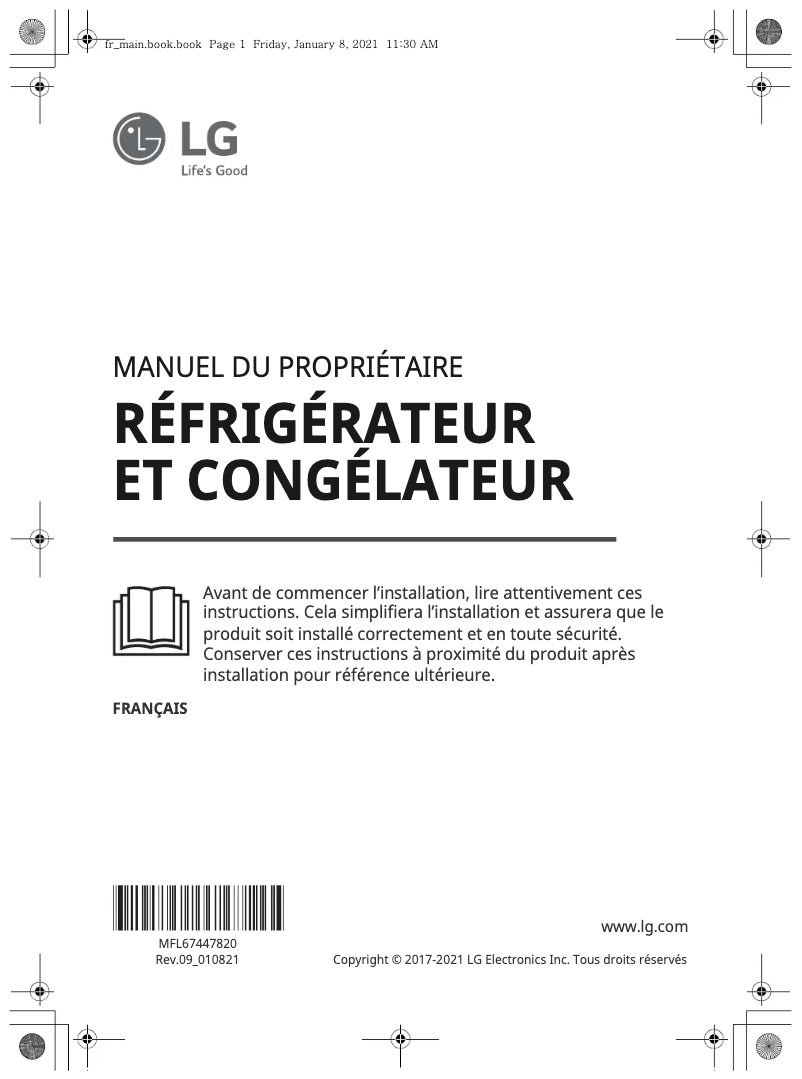 Image de la première page du manuel de l'appareil GSL6661PS