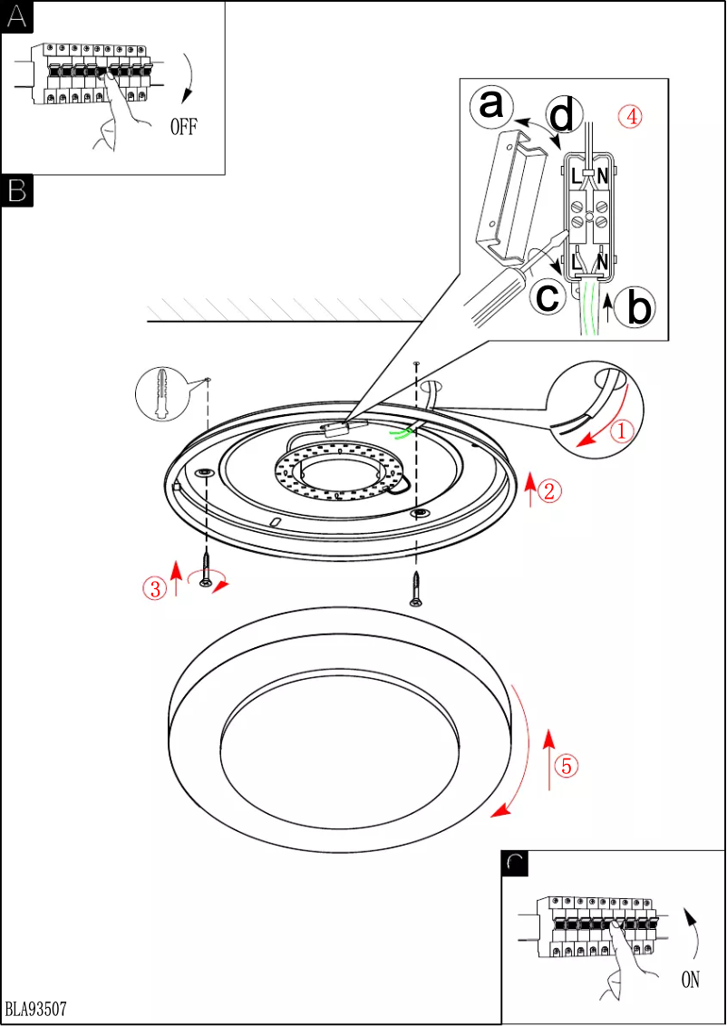 Page 1 de la notice Manuel utilisateur Eglo Carpi 1