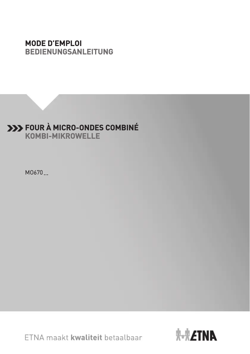 Page 1 de la notice Manuel utilisateur Etna CM650MZ