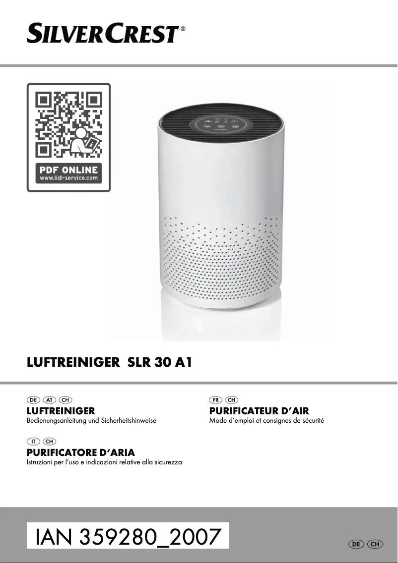 Página 1 del manual Manual de usuario SilverCrest SLR 30 A1