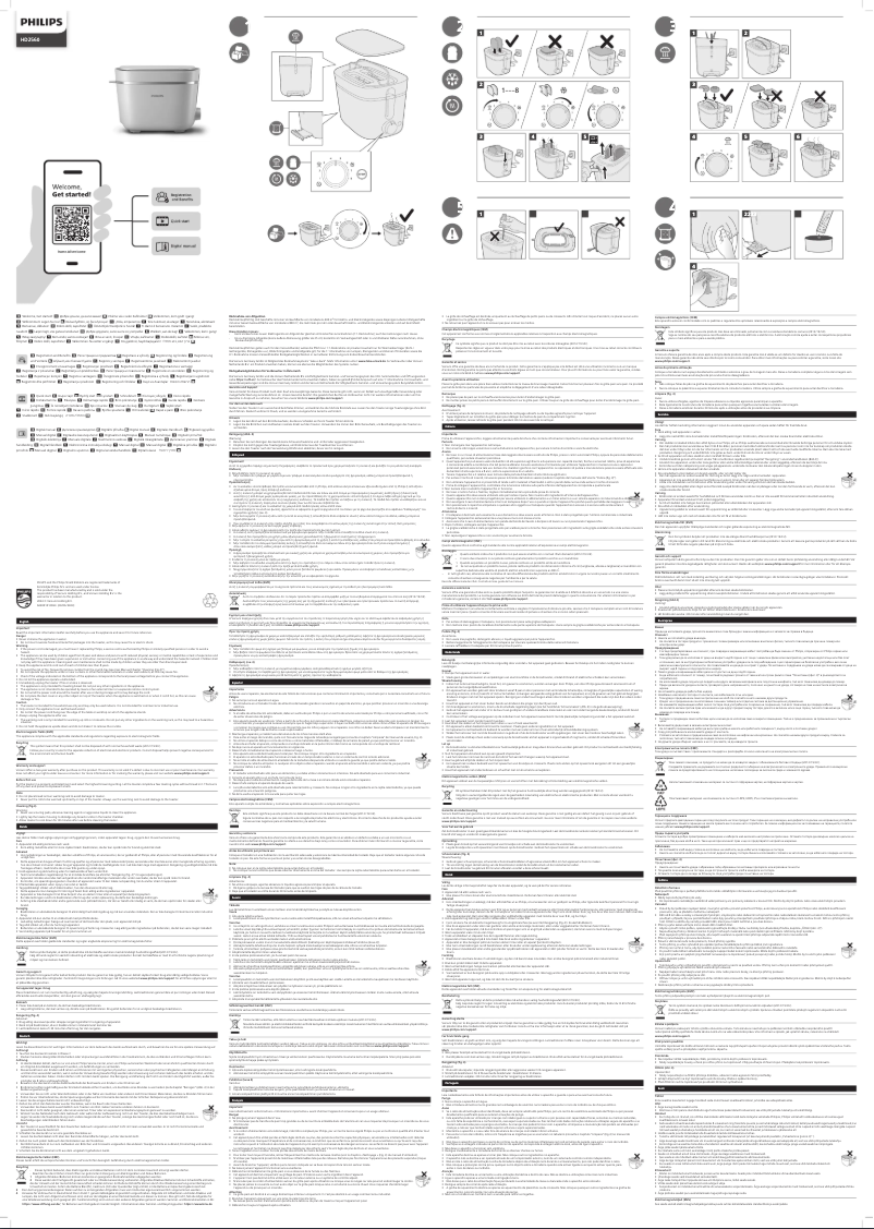 Page n°1 - Manuel utilisateur Philips Cucina HD2560