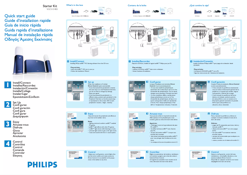 Page 1 of the manual User Manual Philips SGC5101BD