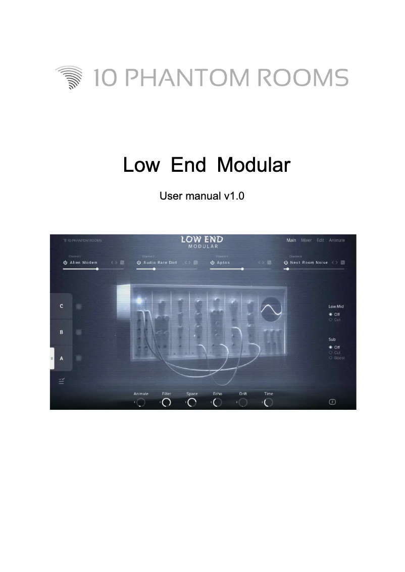 Page 1 de la notice Manuel utilisateur Native Instruments Low End Modular