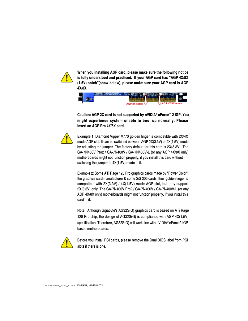 Página 1 del manual Manual de usuario Gigabyte GA-7N400V-L