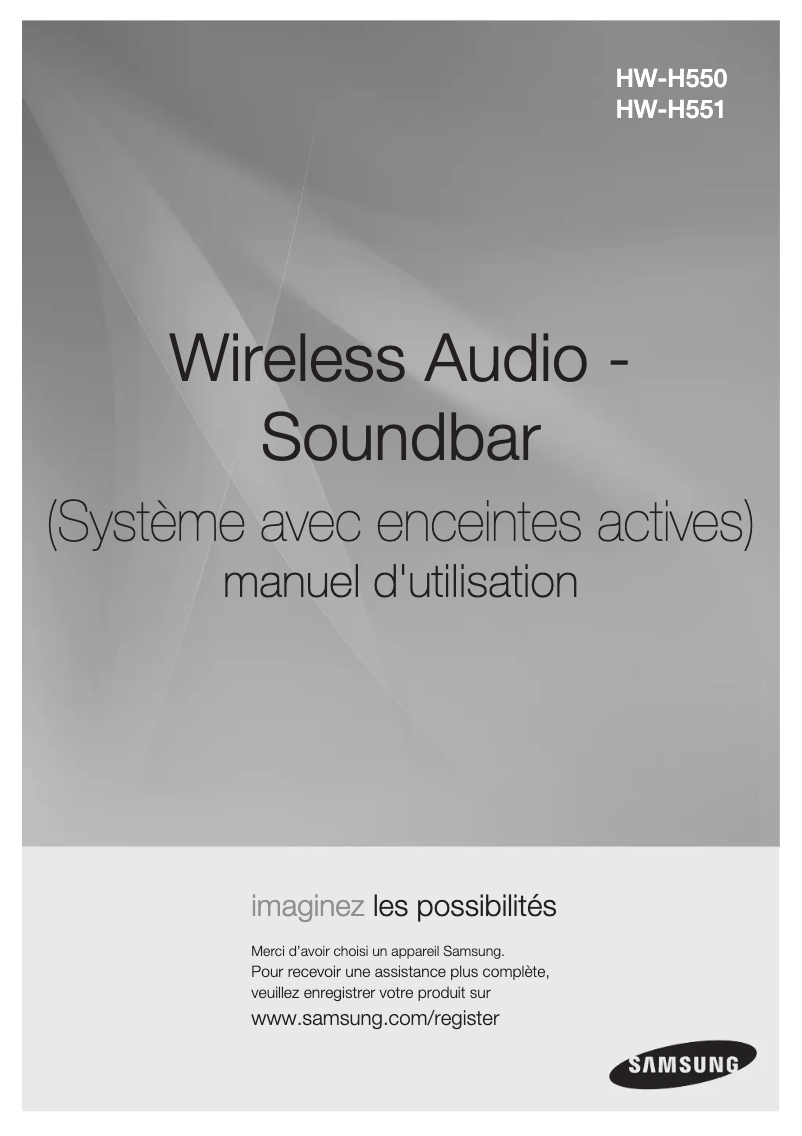 Página 1 del manual Manual de usuario Samsung HW-H551