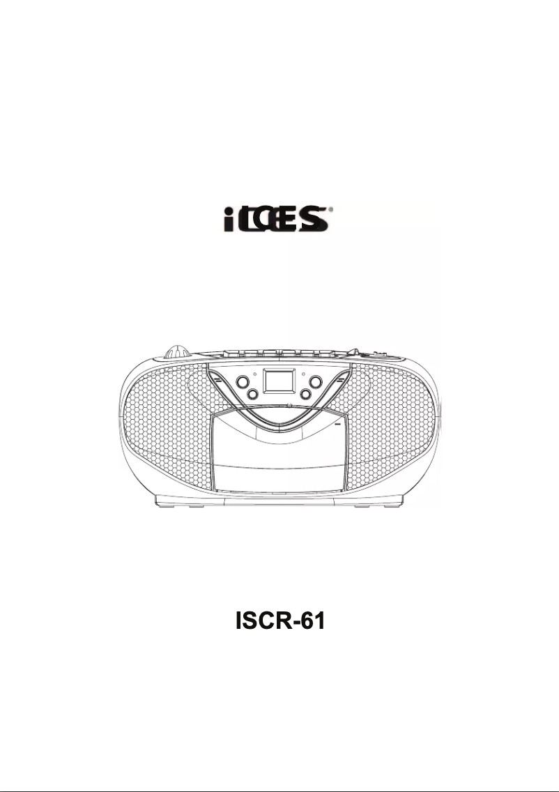Page 1 de la notice Manuel utilisateur Ices ISCR-61