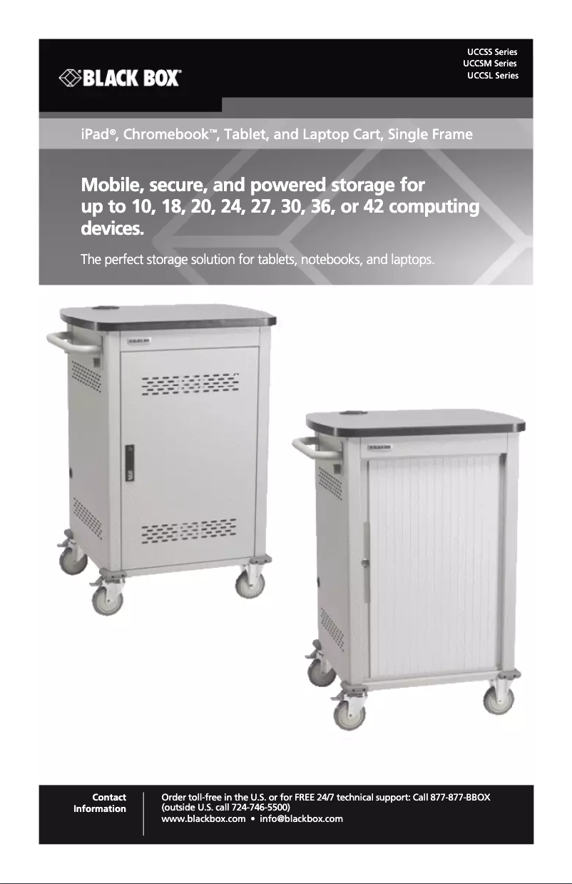 Page 1 de la notice Manuel utilisateur Black Box UCCSM27T-ILC