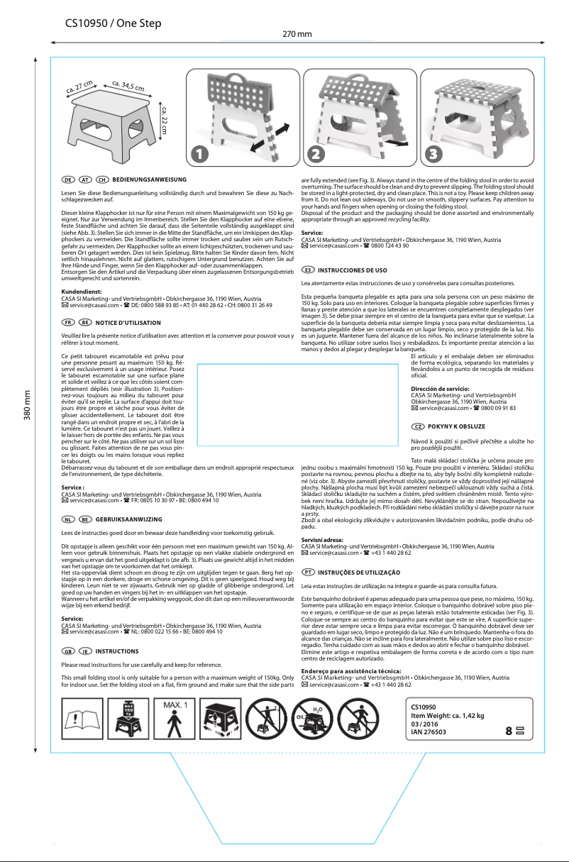 Page 1 de la notice Manuel utilisateur Ordex CS10950