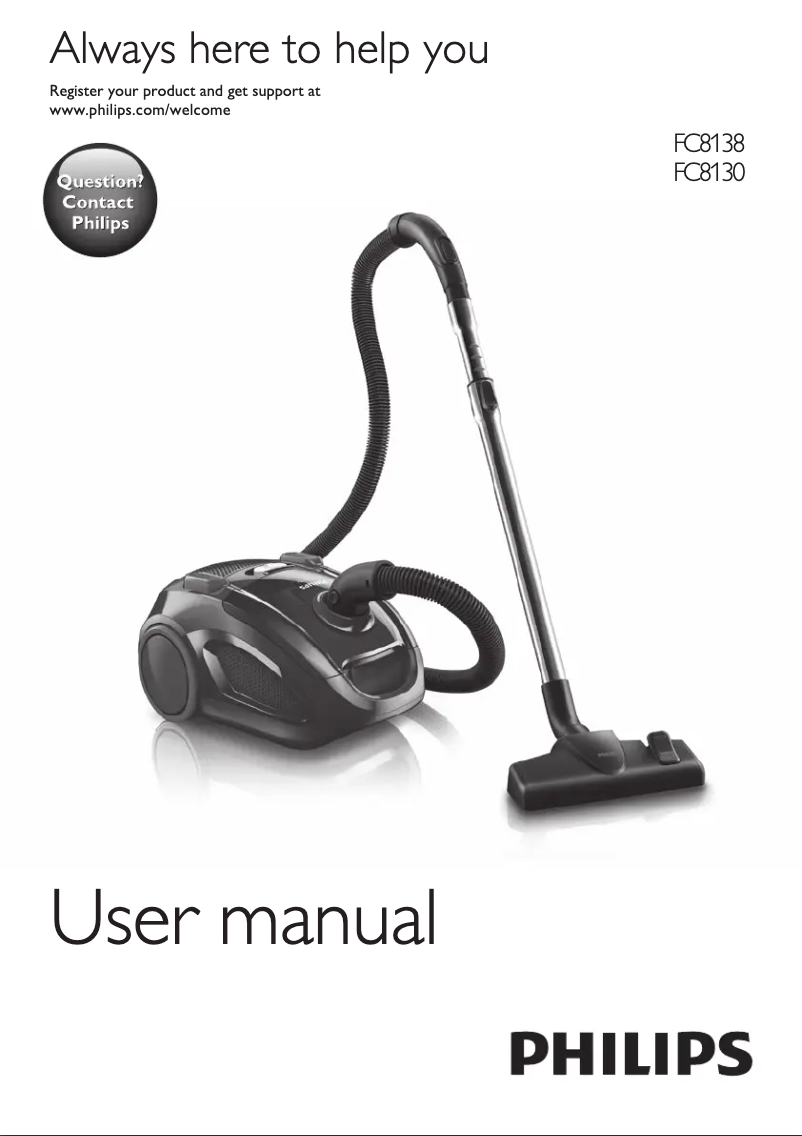 Page 1 of the manual User Manual Philips EasyLife FC8130
