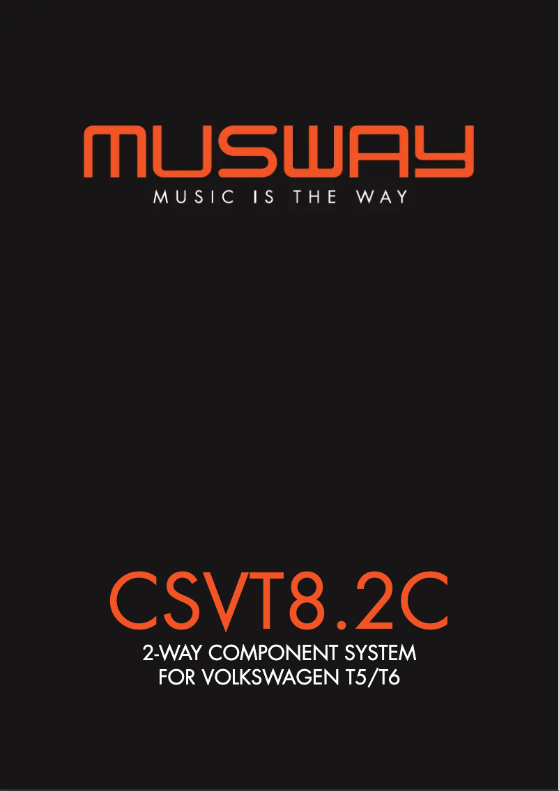 Page 1 de la notice Manuel utilisateur Musway CSVT8.2C