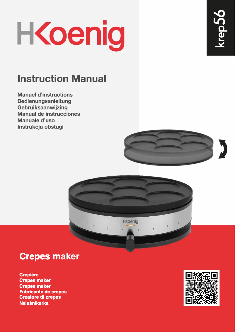 Página 1 del manual Manual de usuario H.Koenig KREP56