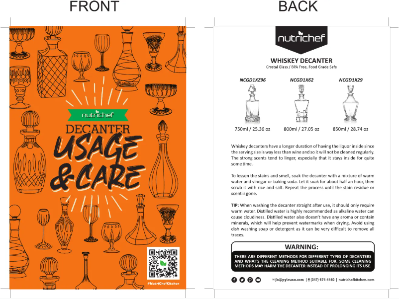 Page 1 de la notice Manuel utilisateur Nutrichef NCGD1X62