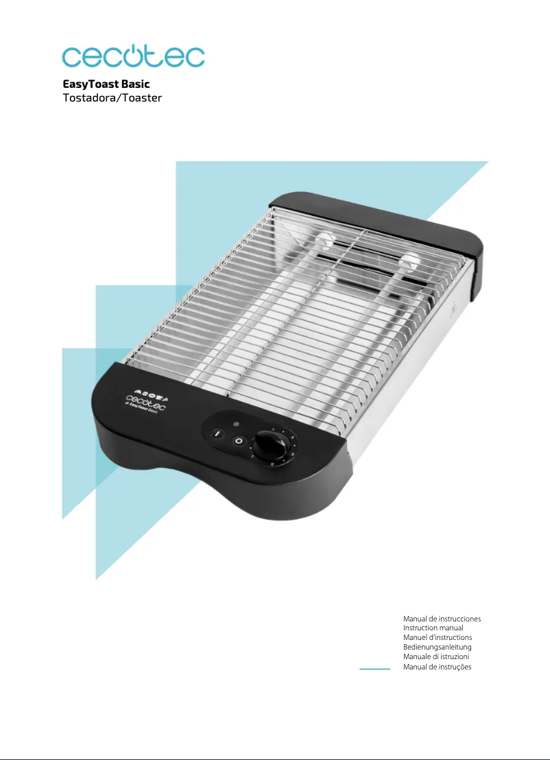 Page 1 de la notice Manuel utilisateur Cecotec EasyToast Basic