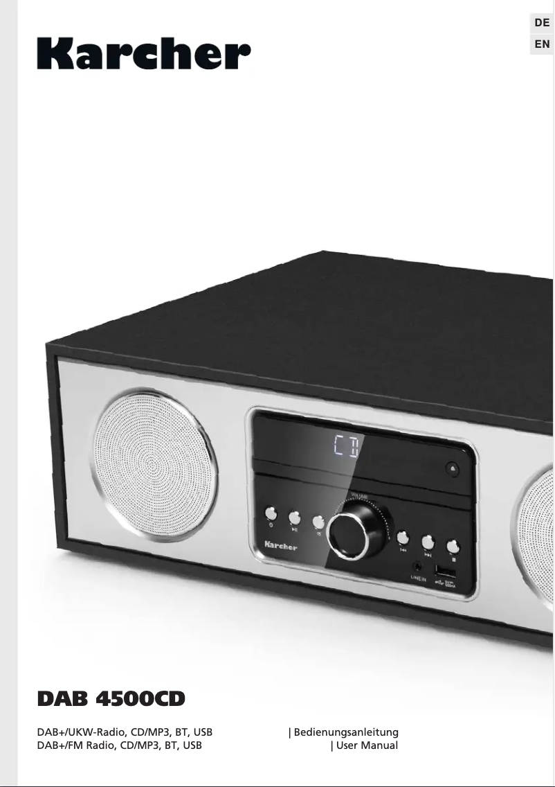 Página 1 del manual Manual de usuario Kärcher DAB 4500CD