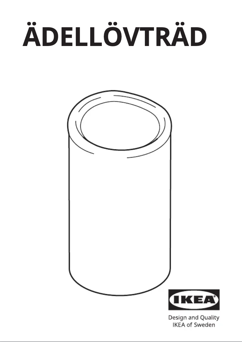 Image de la première page du manuel de l'appareil ÄDELLÖVTRÄD 505.204.56