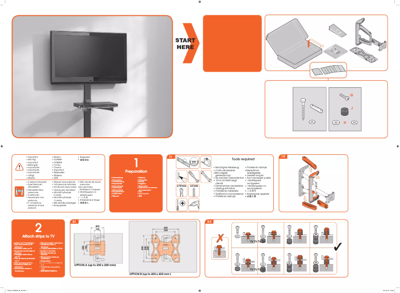 Página 1 del manual Manual de usuario Vogel's Base 45 M
