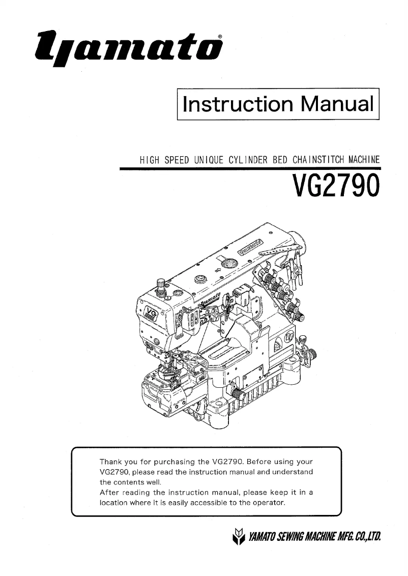 Página 1 del manual Manual de usuario Yamato VG2790
