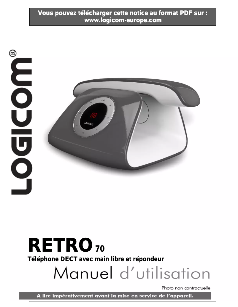 Image de la première page du manuel de l'appareil Retro 70