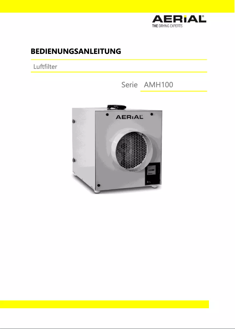 Página 1 del manual Manual de usuario Aerial AMH 100