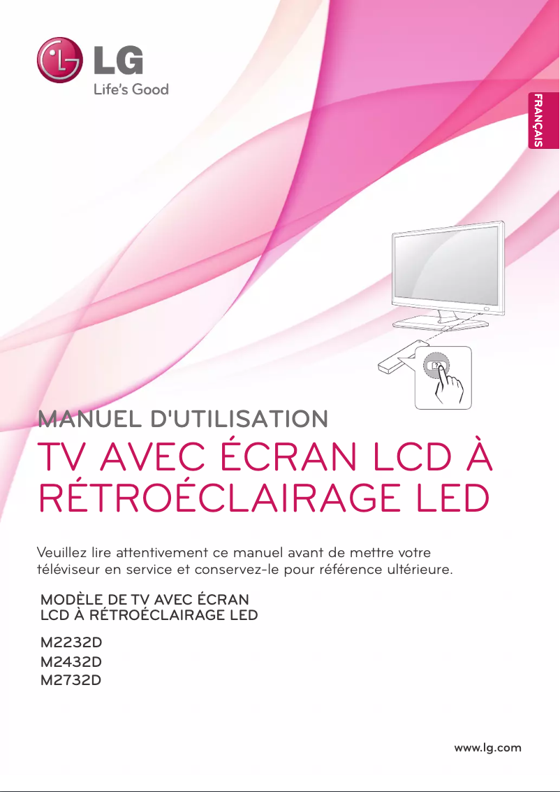 Page 1 de la notice Manuel utilisateur LG M2732D-PZ