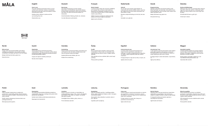 Image de la première page du manuel de l'appareil MÅLA 905.659.28