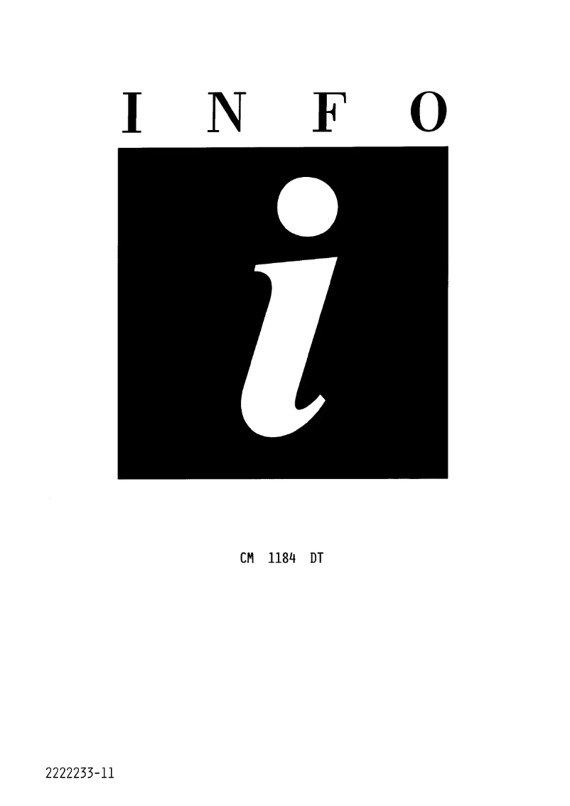 Page 1 de la notice Manuel utilisateur Marynen CM 1184 DT